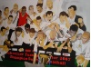 FCZ Meisterschaftsbild Schweizer Meister 2007, 
Auftrag 2007 FCZ (A.Canepa),
Acryl und Farbstift auf Leinwand, 120x300
